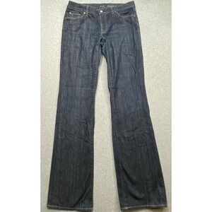 VTG 7 For All Mankind Jeans Women's Sz 32 Denim Long Bootcut Western Distressed